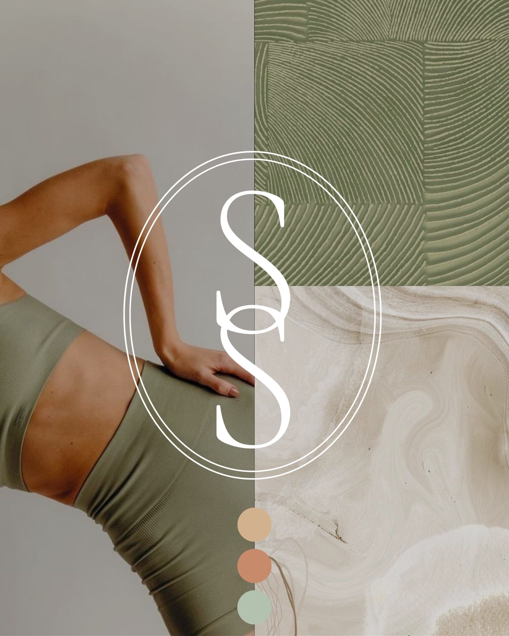 State Street Pilates branding mood board with logo and colors